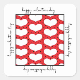 Valentijnse  Harten en Polka Dots Sticker