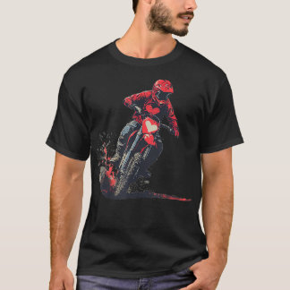 Valentijnse  Hartkostuum met stoere crossmotor en  T-shirt