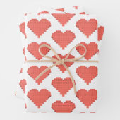 Valentijnse hartvorm inpakpapier vel (In situ)