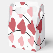 Valentijnse  Het Patroon van Doodles Stippen Bedankdoosjes (Geopend)