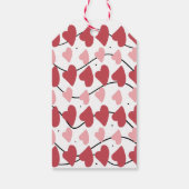 Valentijnse  Het Patroon van Doodles Stippen Cadeaulabel (Achterkant)