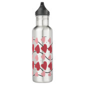 Valentijnse  Het Patroon van Doodles Stippen Waterfles (Rechts)