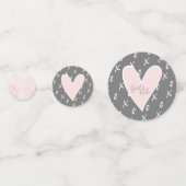 Valentijnse hoofd x en o confetti (Achterkanten)