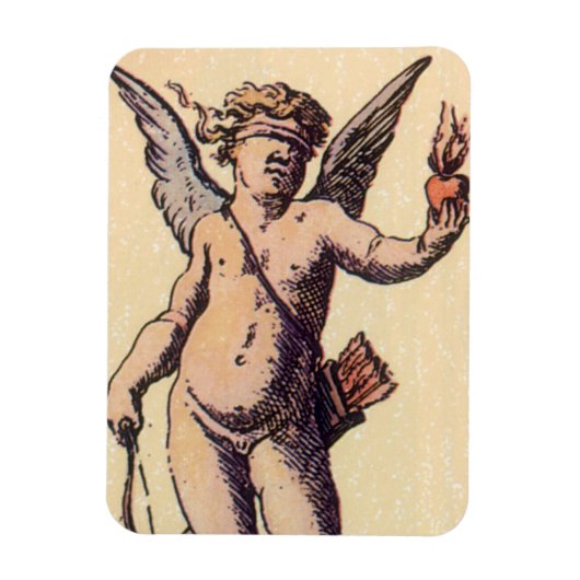 Valentijnse Kaart Cupido geblinddoekt, Tarot Magneet (Verticaal)