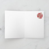Valentijnse Kaart Duitse groet, harten, Rozen (Binnen)
