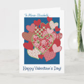 Valentijnse Kaart om te personaliseren, harten, Ro (Voorkant)