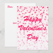 Valentijnse Kaart voor hart en liefde (Voorkant / Achterkant)