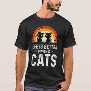 Valentijnse katteverf met katten moederdag t-shirt