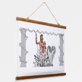 Valentijnse klassieke wandtapijten Ares en Aphrodi Hangend Wandkleed (Gebogen)