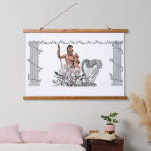 Valentijnse klassieke wandtapijten Ares en Aphrodi Hangend Wandkleed (Slaapkamer)