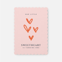 Valentijnse kleine liefhebber Eerste verjaardag