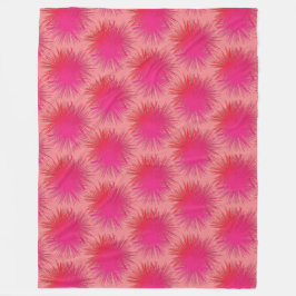 Valentijnse kleuren burst fleece deken