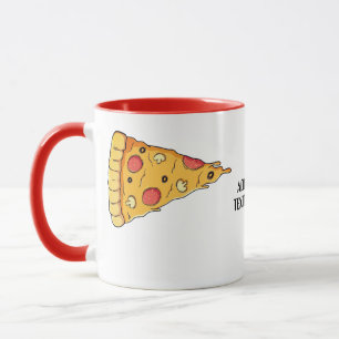 Valentijnse  Koppels Matching Schattige Pizza Meis Mok