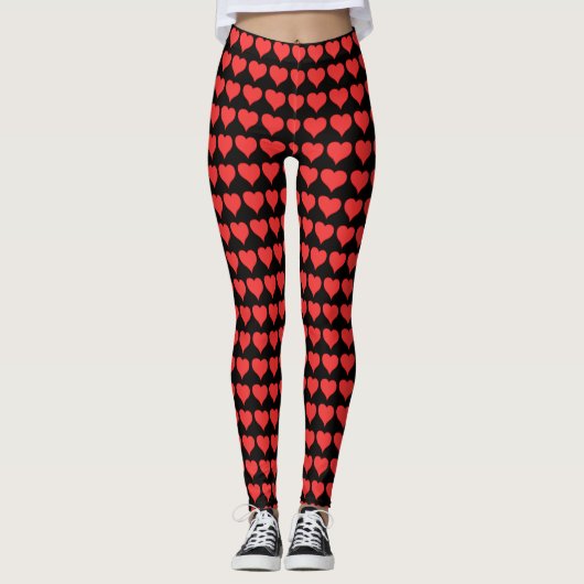 Valentijnse Leggings gecompliceerde harten Legging (Voorkant)