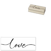 Valentijnse liefde voor Scripted Typografie Rubberstempel (Gestempeld)