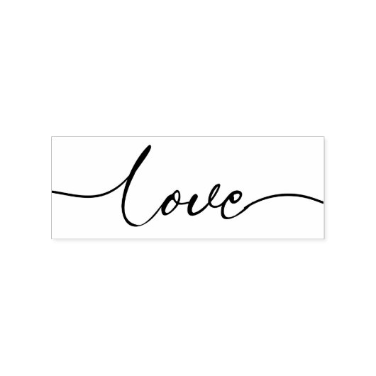 Valentijnse liefde voor Scripted Typografie Rubberstempel (Afrduk)