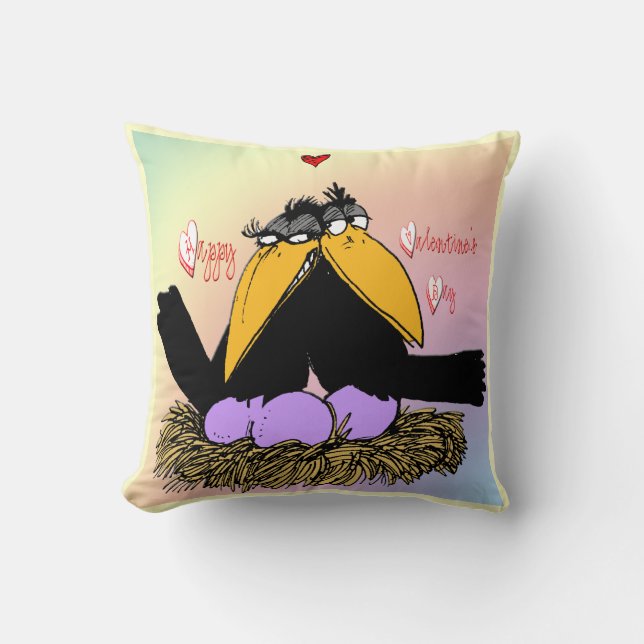Valentijnse Love Nest Keepomwille Pillow Kussen (Voorkant)