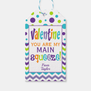 Valentijnse Main Squeeze Squishy Cadeaulabel