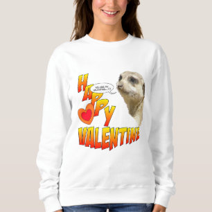Valentijnse Meerkat Basic Sweatshirt