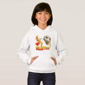 Valentijnse Meerkat Girls Pullover Hoodie (Voorkant volledig)