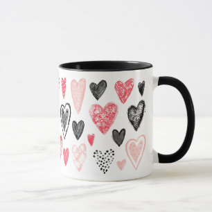 Valentijnse Mok Hartpatroon
