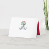 Valentijnse Niece Kinder Monkey Heart Tree Card Kaart (Achterkant)