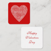 Valentijnse Notitiekaartje (Voorkant / Achterkant)