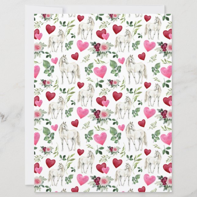 Valentijnse paardenplakboek (Voorkant)
