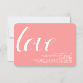 Valentijnse partij uitnodigt | Mod Pen Love Kaart