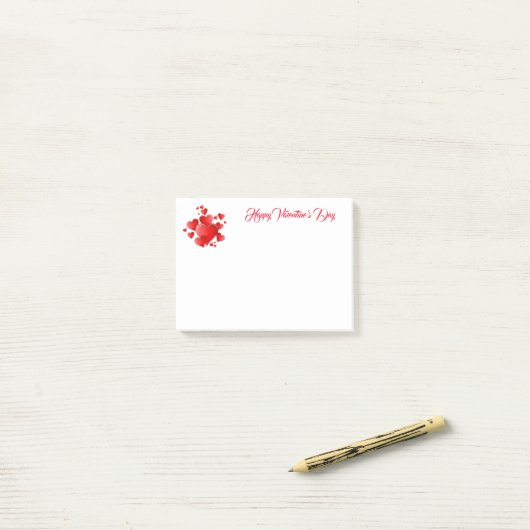 Valentijnse  Post-it-Notes Post-it® Notes (Op bureau)