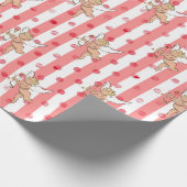 Valentijnse prik cadeaupapier (Hoek)