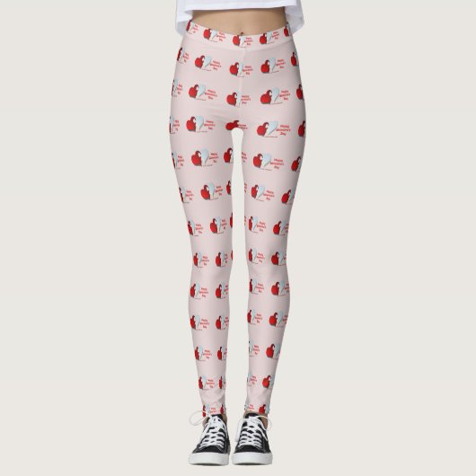 Valentijnse Puzzle Leggings (Voorkant)