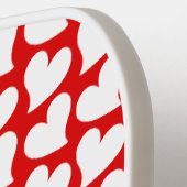VALENTIJNSE RODE EN WITTE HARTS VALENTIJN PICKLEBALL PADDLE (Links Detail)