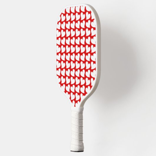 VALENTIJNSE RODE EN WITTE HARTS VALENTIJN PICKLEBALL PADDLE (Links)