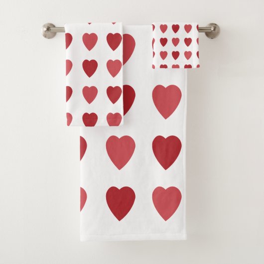 Valentijnse Rode Harten Valentijnse Bad Handdoek (Insitu)