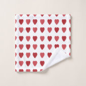 Valentijnse Rode Harten Valentijnse Bad Handdoek (Wasdoekje)