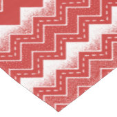 Valentijnse  Rood & Wit Chevron Patroon Tafelkleed (Gekanteld)