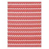 Valentijnse  Rood & Wit Chevron Patroon Tafelkleed (Voorkant)
