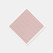 Valentijnse roze rood hartenpatroon servet (Hoek)