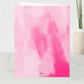 Valentijnse  Roze spel met lippen en harten Kaart (Achterkant)