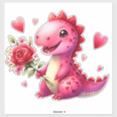 Valentijnse Schattigee Anime dinosaurus Sticker (Vel)