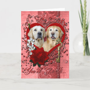 Valentijnse  - Sleutel tot Mijn Hart - Goldens - C Feestdagen Kaart