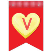 Valentijnse Snoep bunting banner (Tweede vlag)