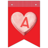 Valentijnse Snoep bunting banner (Derde vlag)