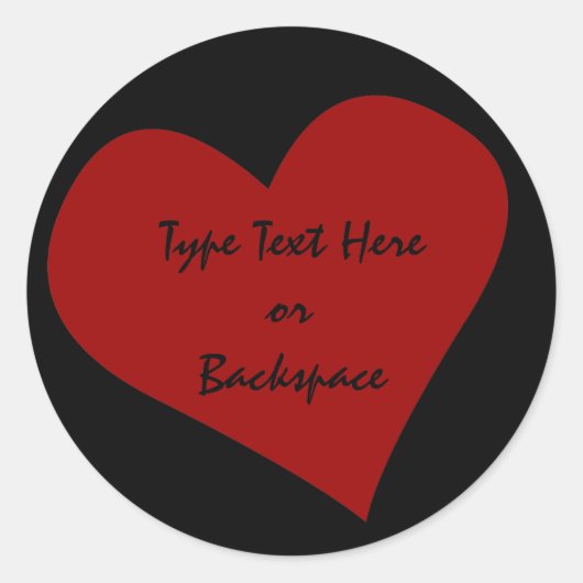 Valentijnse sticker ik hou van jou sticker persona (Voorkant)