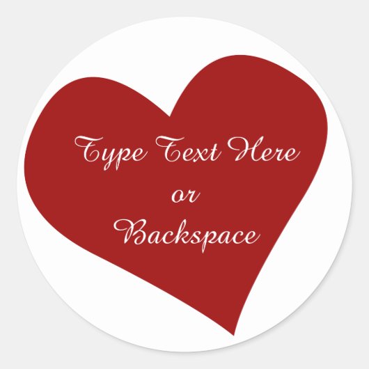 Valentijnse sticker ik hou van jou sticker persona (Voorkant)