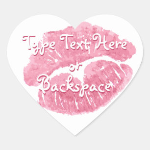 Valentijnse Sticker Love Kiss Sticker Personaliser