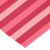 Valentijnse  Strepen van Rood en Roze Tafelkleed (Gekanteld)