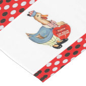 Valentijnse tablecloth Runner Duck Korte Tafelloper (Hoek)