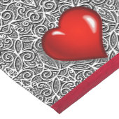 Valentijnse tablecloth Runner Heart Korte Tafelloper (Hoek)